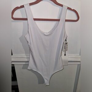 Leith white tank bodysuit